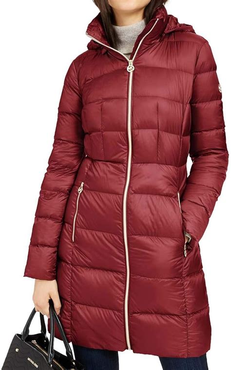 marshalls michael kors dark brandy packable coat|Marshalls winter coats for women.